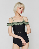 Chest frill ennui swimwear