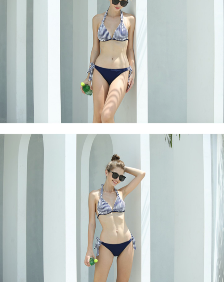 London stripe swimwear