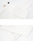 One-shoulder french tops (White)