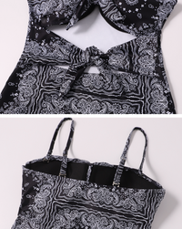 Bandanna pattern swimwear