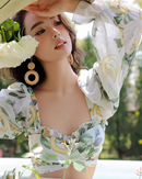 Chiffon one-piece swimwear
