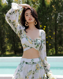 Chiffon one-piece swimwear