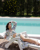 Chiffon one-piece swimwear