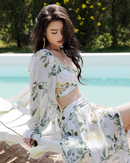 Chiffon one-piece swimwear