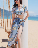 French sense one-piece swimwear