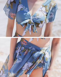 French sense one-piece swimwear