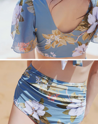 French sense one-piece swimwear