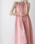 Pink halterneck dress