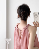 Pink halterneck dress